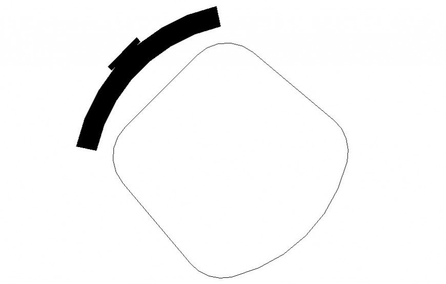 Elevation drawing of chair autocad file