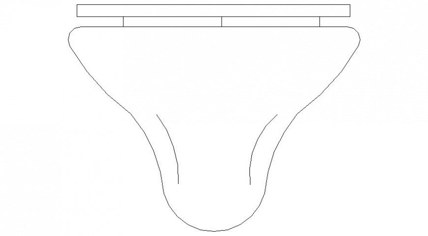 Elevation drawings of watercloset 2d view of sanitary blocks dwg file