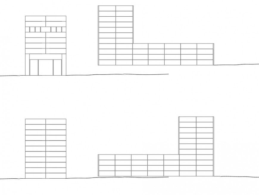 Elevation house in ropponmat supre fabricated plan dwg file