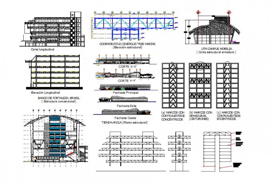Elevation of a airport with all sectional details