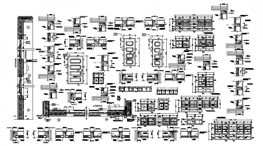 Elevation of Door drawings detail 2d view autocad software file