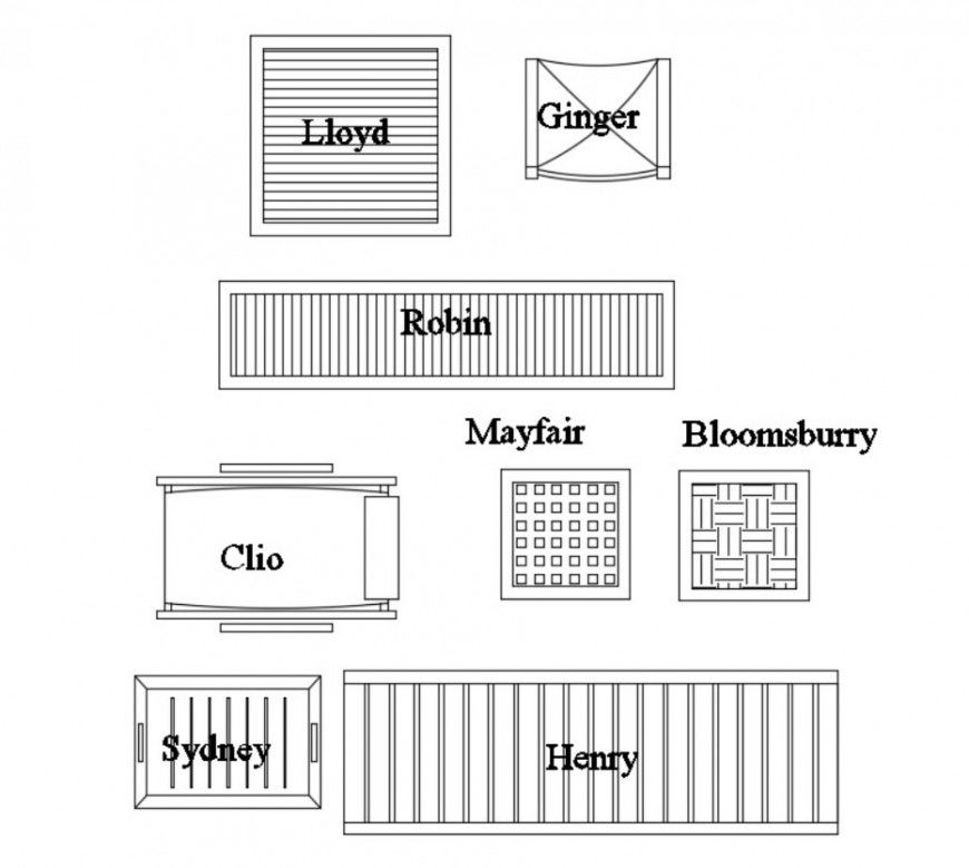 Elevation of sitting chair 2d view furniture units dwg file