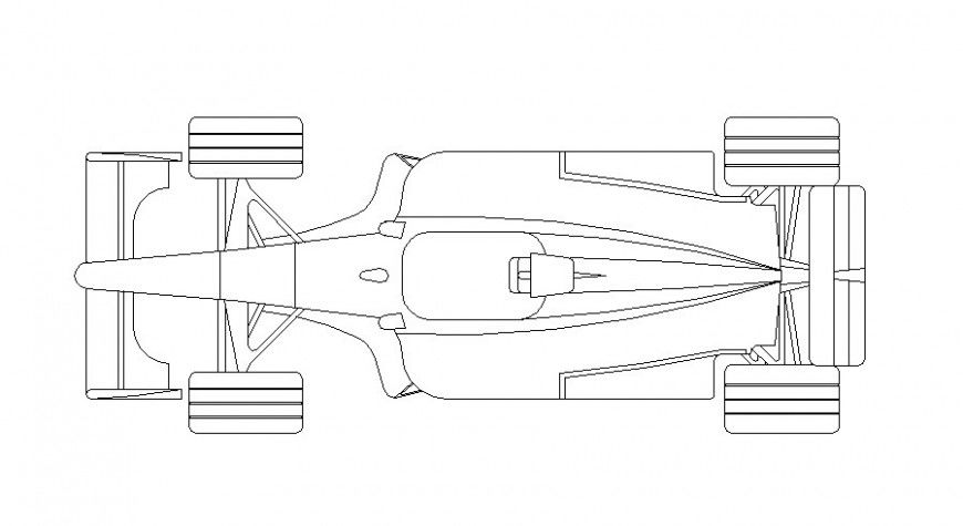 Elevation of sports car drawing 2d view in autocad