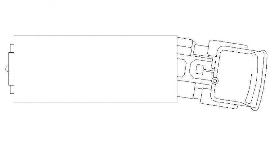Elevation of truck details 2d drawing of a vehicle in autocad