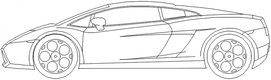 Elevation of vehicle units blocks of car 2d view autocad software file