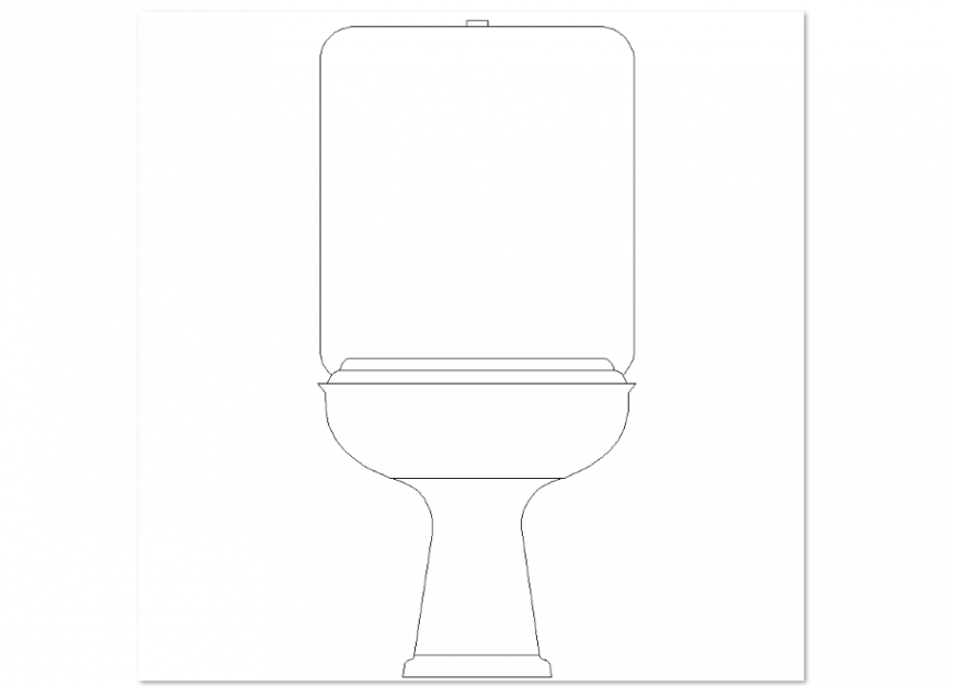Elevation of wash basin design with bathroom area view dwg file