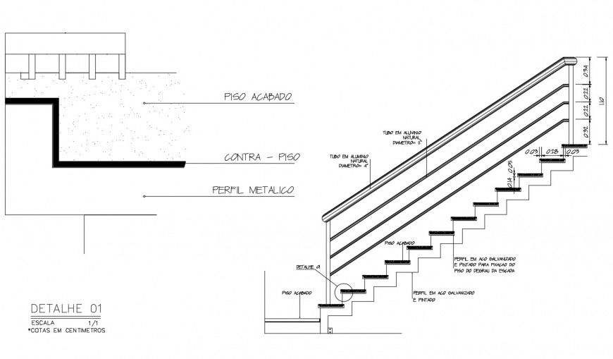 Elevation view of construction view in auto cad file
