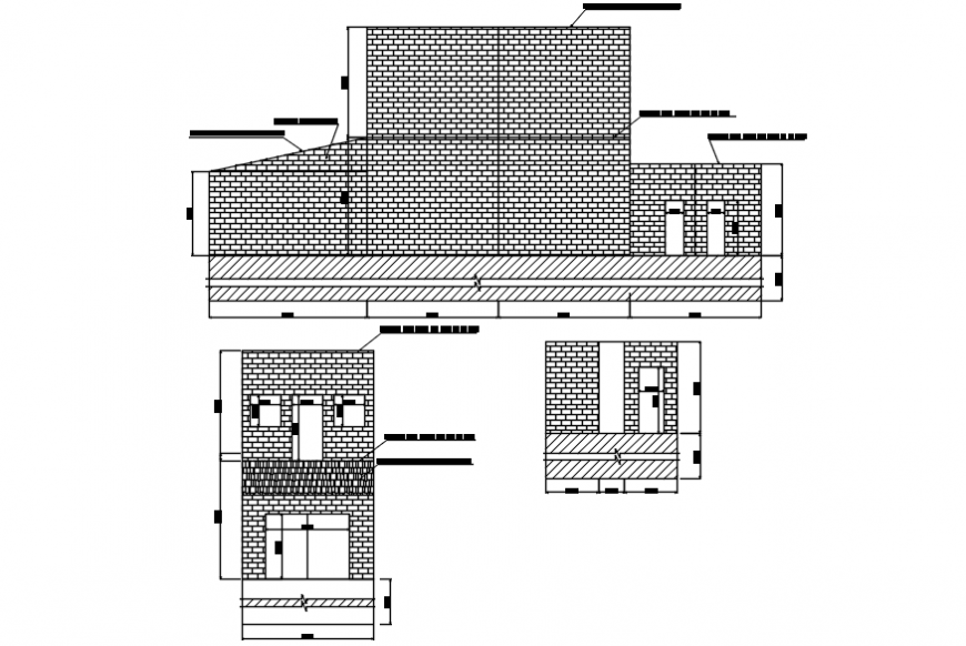 Elevations of house drawing file