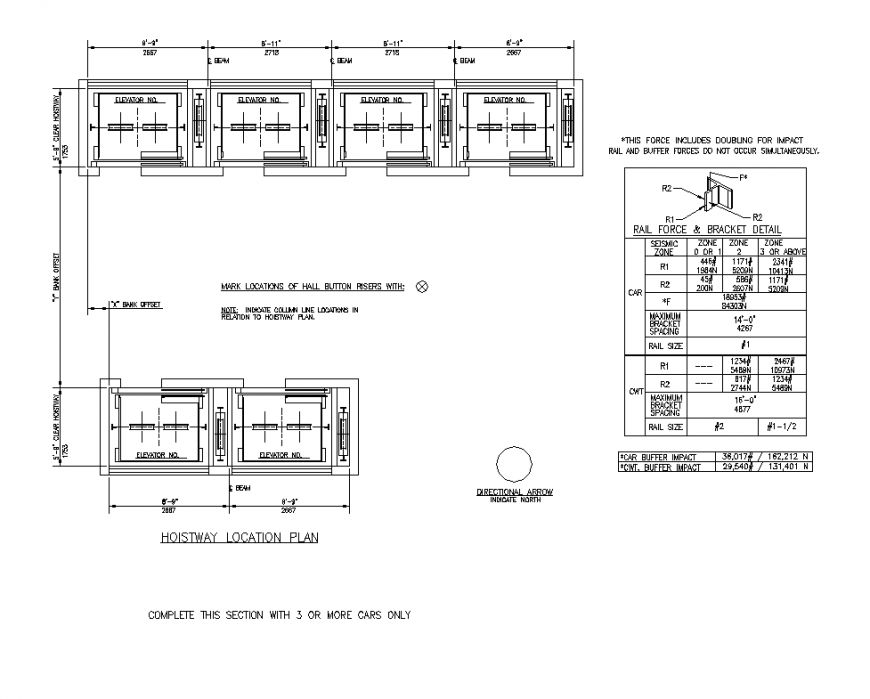 Elevator detail elevation 2d view layout file