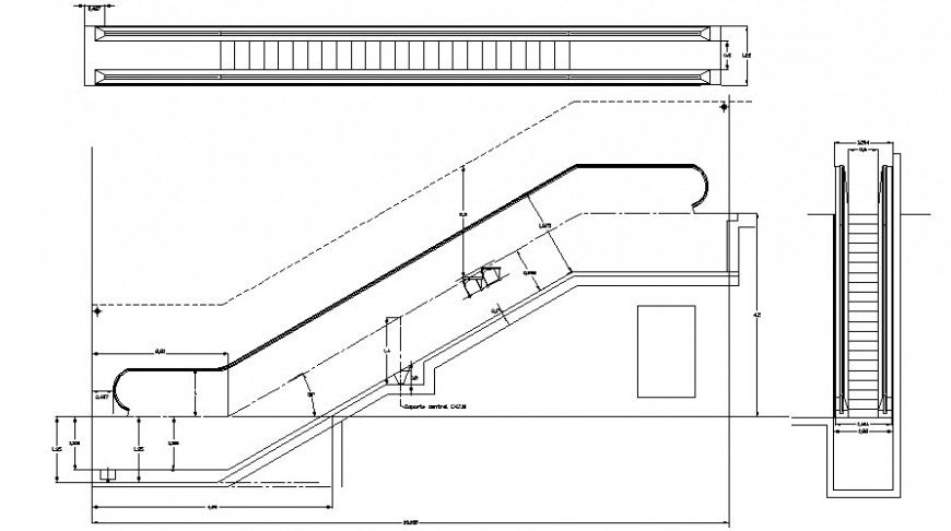 Elevator drawings elevation 2d view autocad software file