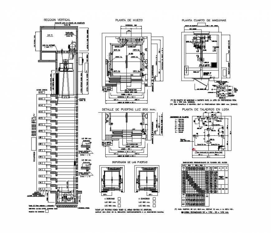 Elevator machinery CAD structure layout autocad file