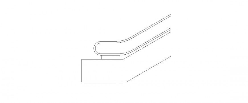 Elevator staircase elevation block cad drawing details dwg file