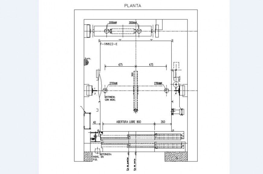 Elevators plan and installation auto-cad drawing details dwg file