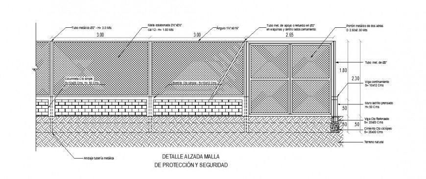 Enclosures with galvanized mesh detail drawing in dwg AutoCAD file.