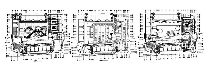 Engineering college building floor plan cad drawing details dwg file