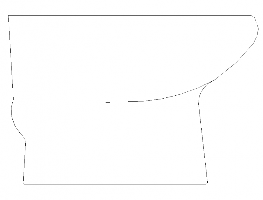 English modern toilet CAD blocks detail 2d view layout dwg file