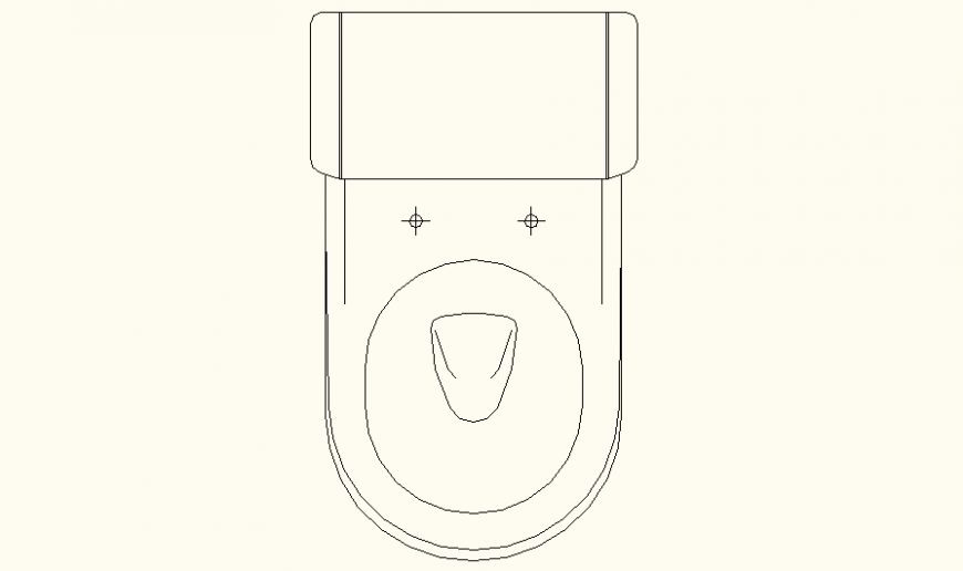 English sitting toilet detail elevation auto-cad file
