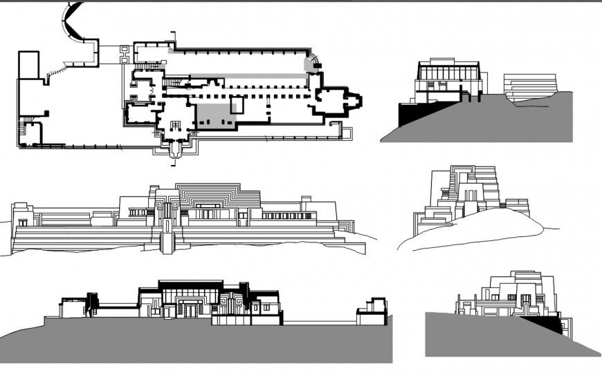ennis houses drawing cad file