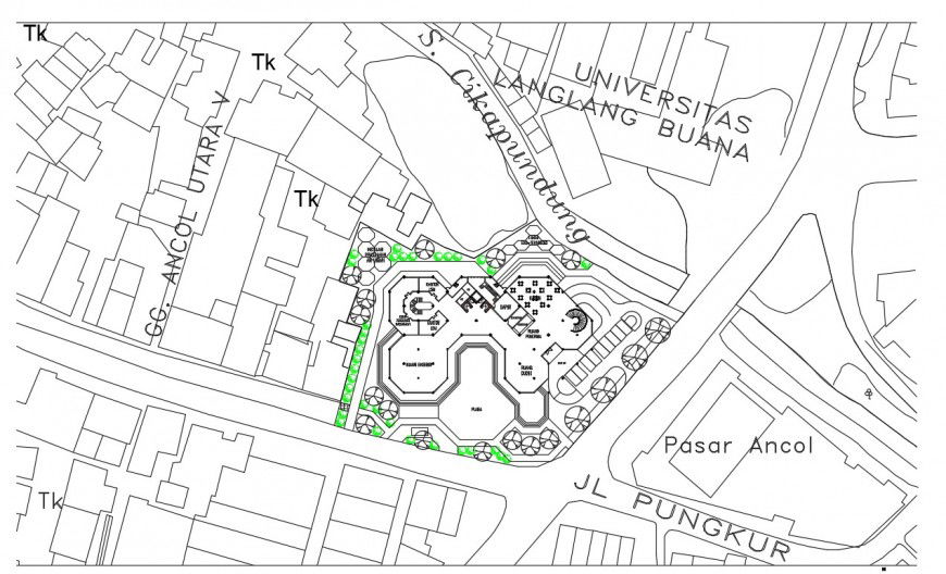 Environmental research center top view plan details file
