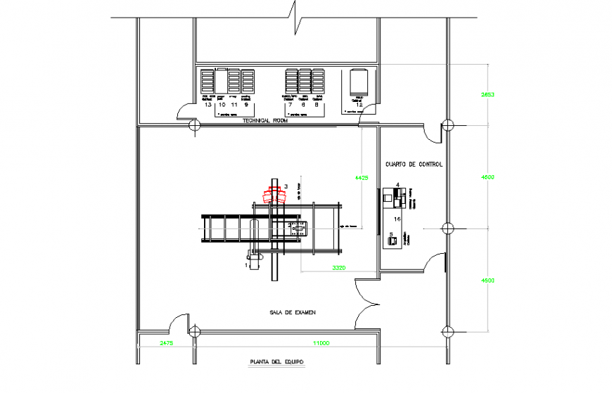 Equipment plant & Exam room Detail