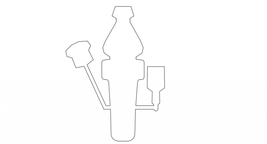 Examine room detail furniture 2d dwg file