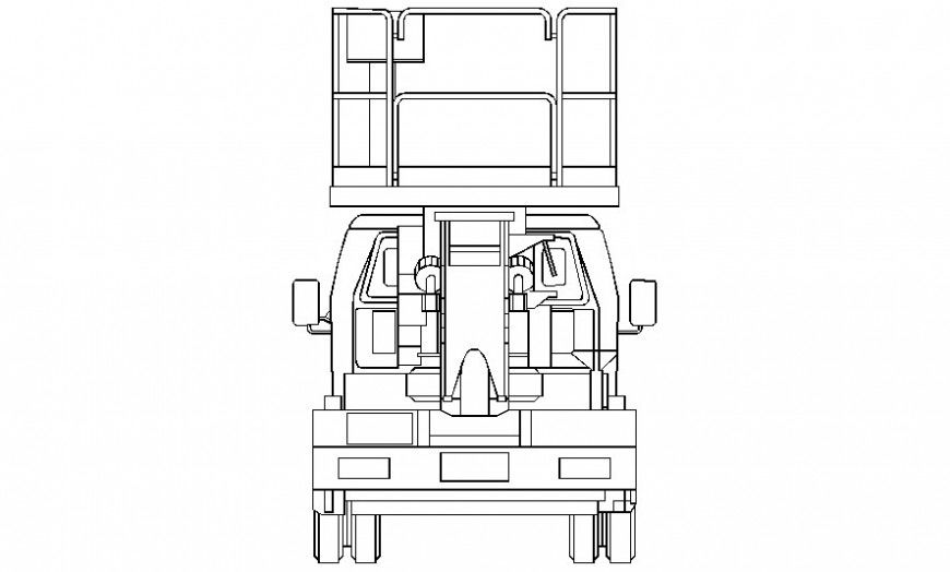 Excavator machinery units 2d drawing in AutoCAD software