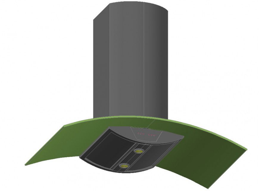 Exhauster aspirator vent drawing 3d model autocad file
