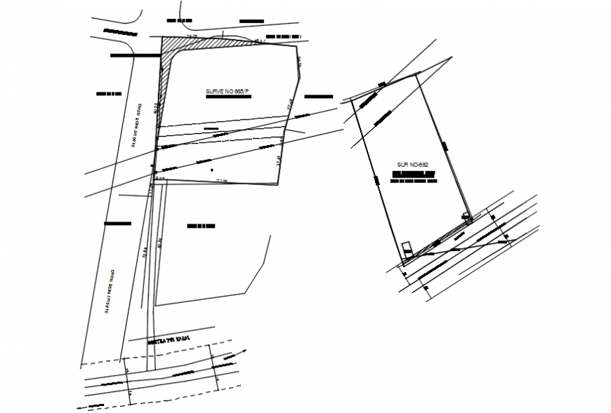 Existing building for residence site plan cad drawing details dwg file