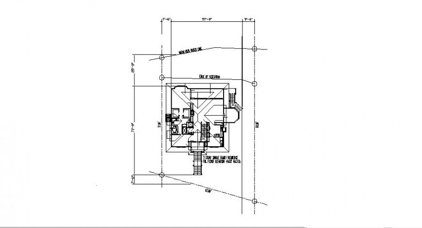 Existing house floor framing plan cad drawing details dwg file
