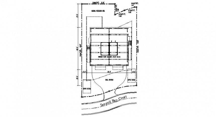Existing house site layout plan cad drawing details dwg file