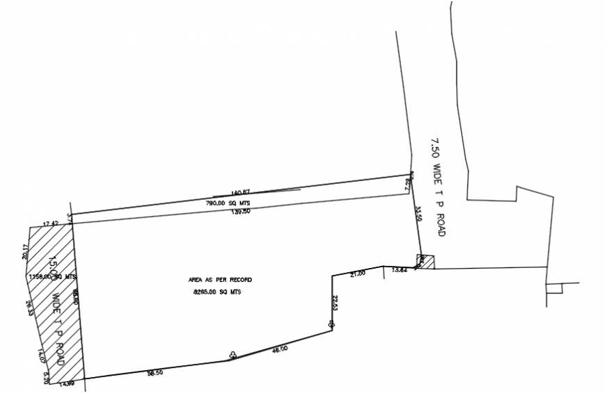 Existing house site plan cad drawing details dwg file