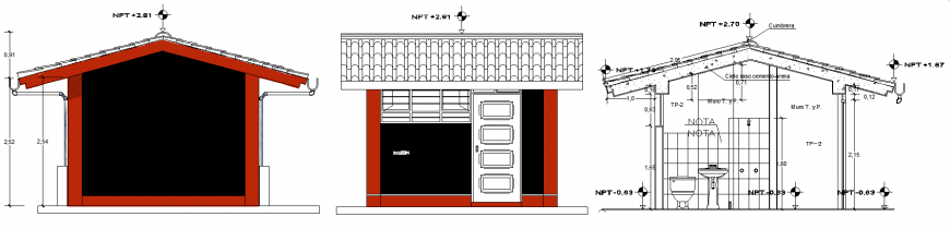 Exterior and interior of common bathroom plan detailing dwg file.