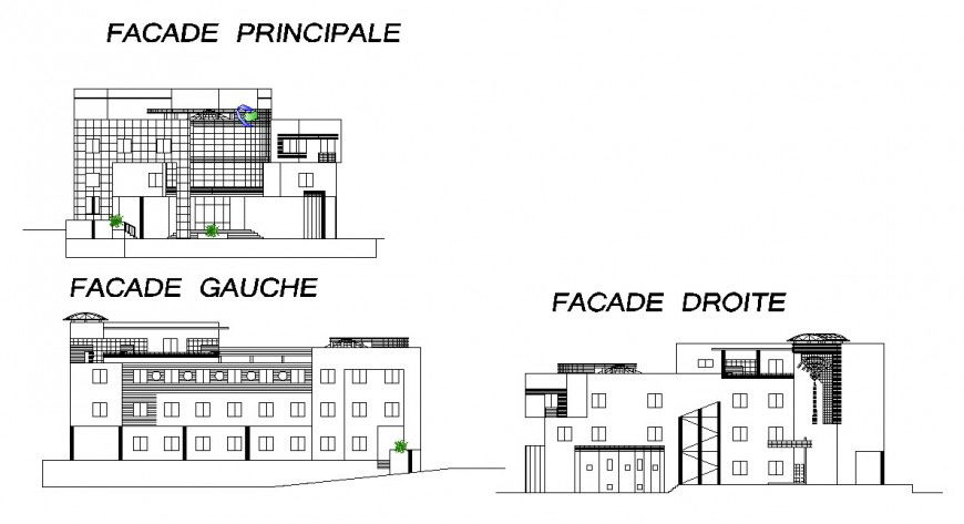 Exterior view of high rise building design
