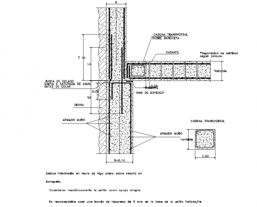 Exterior wall construction detail drawing in dwg AutoCAD file.