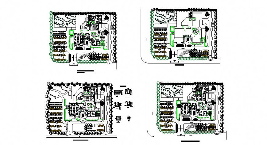 Eye hospital floor plan in auto cad file