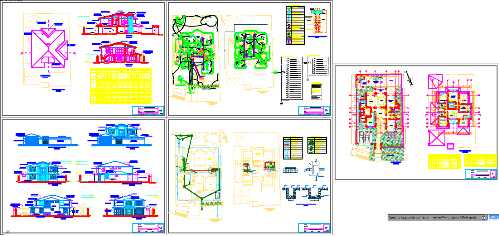 Modern Bungalow DWG Plan with 42ft by 38ft Layout and Elevations