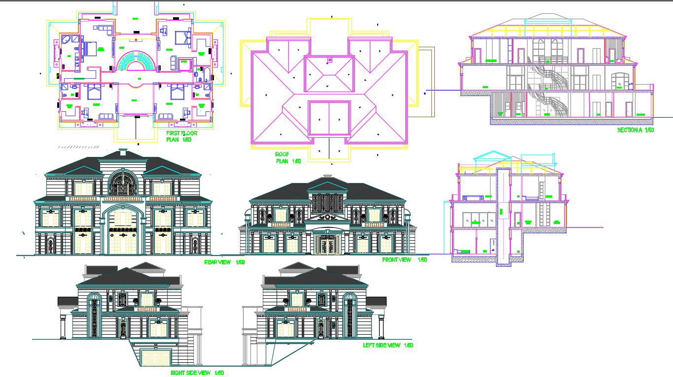Modern Bungalows Design Plan