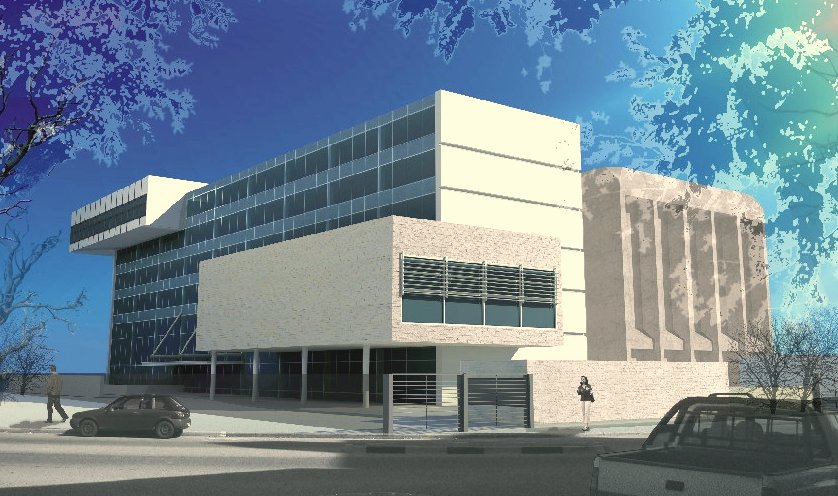 3D Hotel Building Architecture Design layout in CAD Project plan File