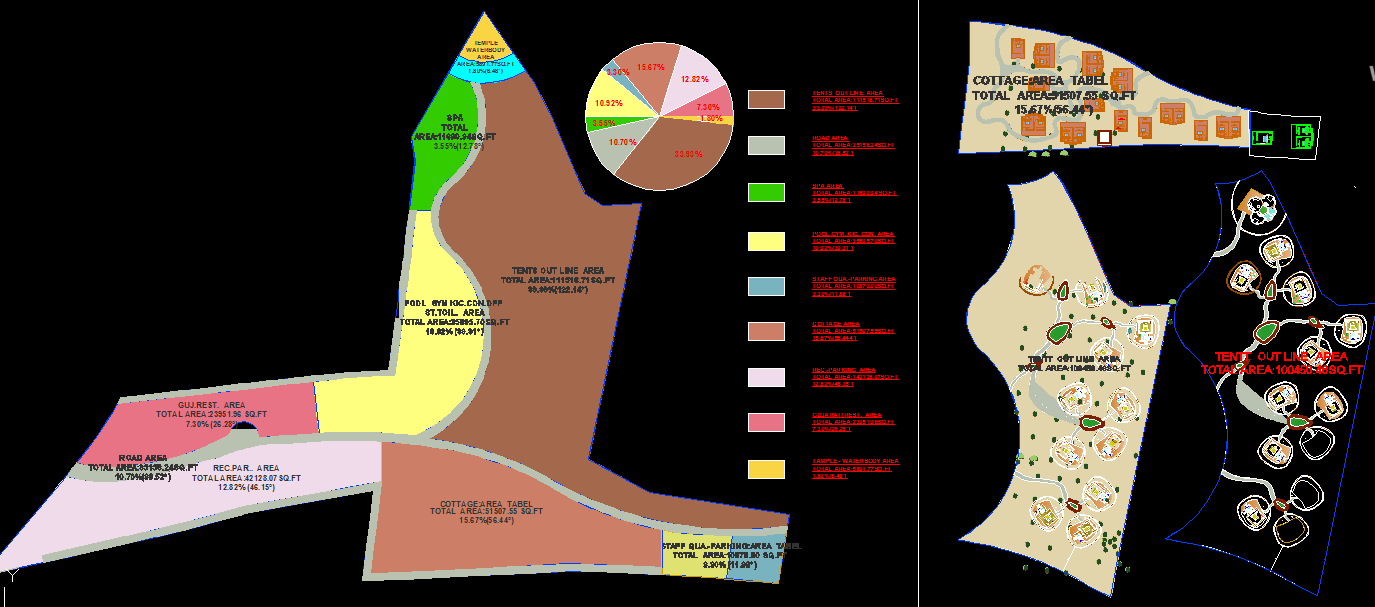 Hotel DWG Design with 2D Floor Layout Plans for Architectural Projects
