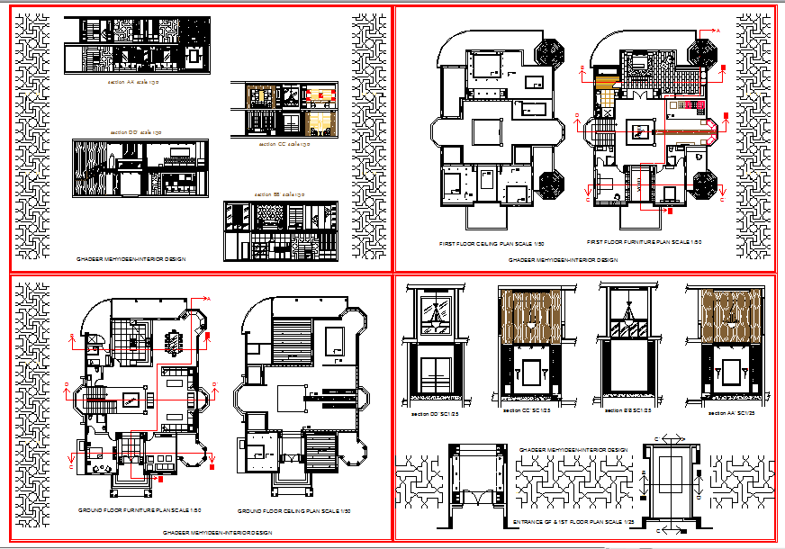 Modern Hotel detail file DWG