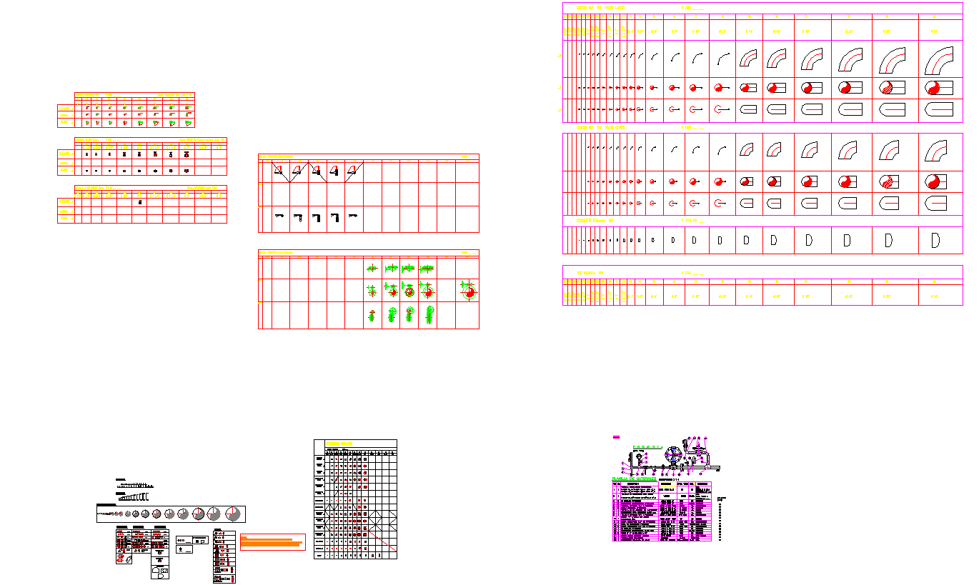 Plumbing Fixture AutoCAD Blocks with Fittings and Symbol DWG file