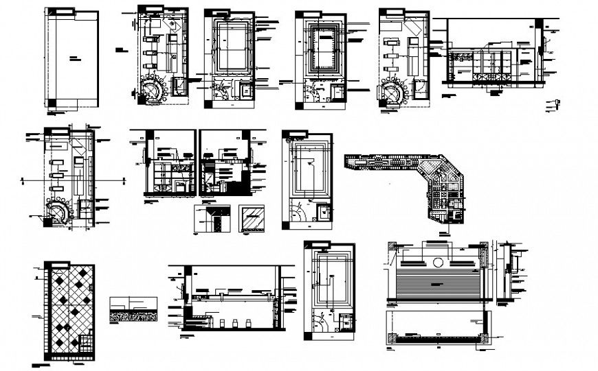 Factory building drawings detail 2d view plan autocad file