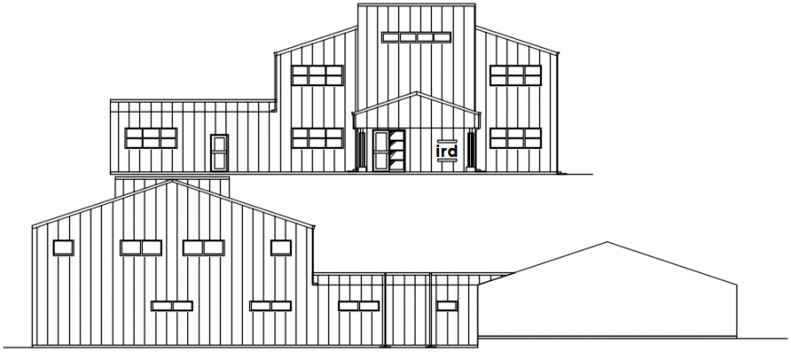 Factory outlet elevation detail model