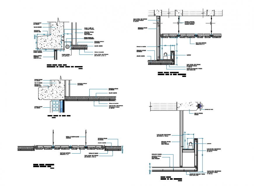 False ceiling details with curtains and valances meeting dwg file