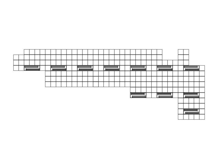 False ceiling plant structure details dwg file