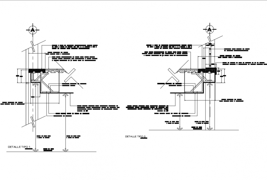 False flat ceiling construction with ceiling lights details dwg file
