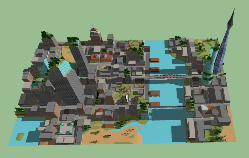 Famous architecture  building in Sketch up file