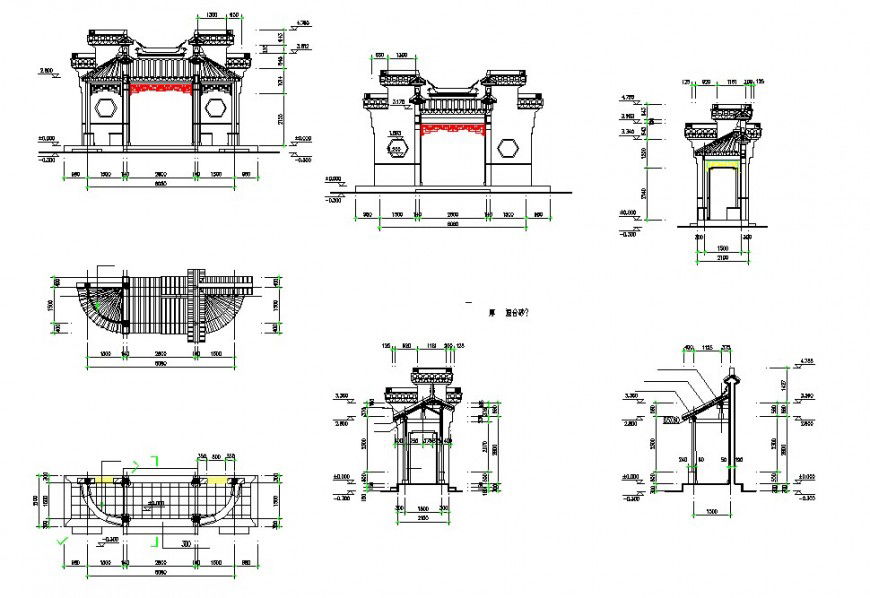 Famous architecture style of Chinese civilization detail
