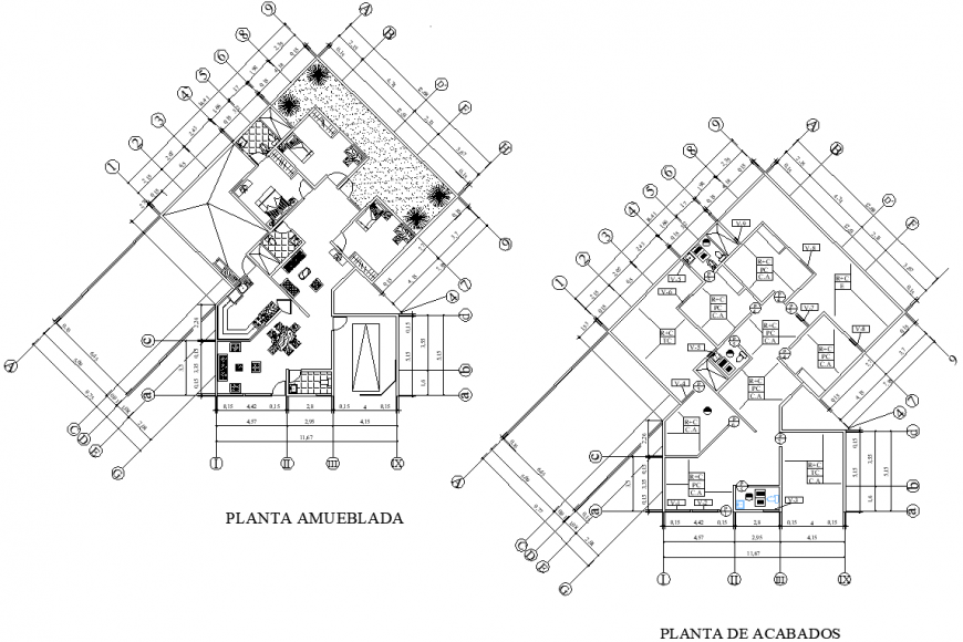 Farm house plan drawing in dwg file.