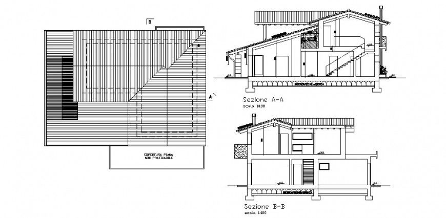 Farmhouse construction detail drawing in dwg AutoCAD file.